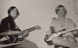 Karel + Mirek s kytarama - 1967